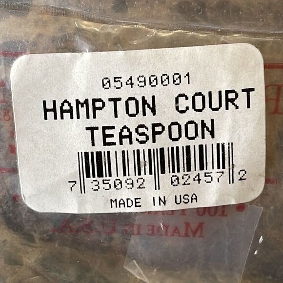 NWT Reed and Barton Hampton Court sterling silver tea spoon 100 year warranty - Picture 3 of 6